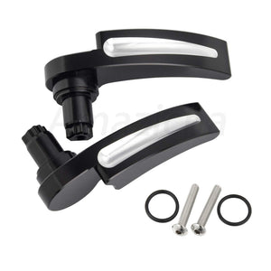 Amazicha Black Saddlebag Latch Kit Saddle Bag Latches Lifter Compatible for Harley Davidson Touring Street Glide, Road Glide, El
