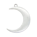 Julie Wang 16 Pieces Silver Color Moon Crescent Pendant Charms for Necklace Jewelry Making 44x31mm
