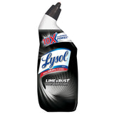 Lysol Lime & Rust Toilet Bowl Cleaner Gel, For Cleaning and Disinfecting, Destroys Stains including those from Hard Water and Ru