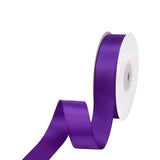 VATIN Double Face Bright Purple Satin Ribbon 7/8 Continuous 25 Yards,Purple Polyester Fabric Ribbon use for Bows Bouquet, Gift 