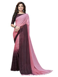 Pratham Blue Womens Silk Saree With Blouse Piece (PB-225_Pink and Purple)