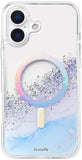SCORPIFY for iPhone 17 Case [Compatible with MagSafe] with Gleam Arctic Aurora Case, Cute Clear Magnetic Phone Cover Bumper for 
