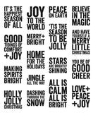 Stampers Anonymous Tim Holtz Cling RBBR Stamp Set MIN, Bold Tidings Mini
