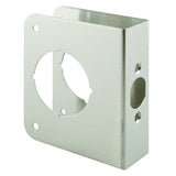 PrimeLine MP9455 Lock and Door Reinforcer, 13/4 In. x 23/8 In., Stainless Steel, Natural Finish (Single Pack)