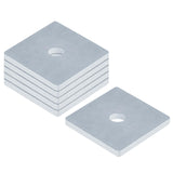 heneng 6 Pcs Square Plate Washers, 5/8 (ID) x 3 x 3, Flat Bearing Plates, 1/4 Thick