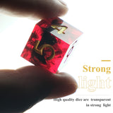YEMEKO Sharp Edge DND Dice Set Handmade 7 Accessories Dice for Dungeons and Dragons TTRPG Games, Multi-Sided RPG Polyhedral Resi