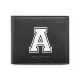 Aeropostale Men Norfolk Leather Global Coin Wallet Black, No. Of Card Slot : 4
