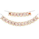 Happy Thanksgiving Banner, Thanksgiving Day Autumn Turkey Theme for Fireplace Mantle Party Decorations