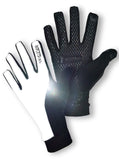 ReflecToes Reflective Winter Running Gloves - Touch Screen Compatible Warm Gloves -Thermal Fleece - Cold Weather Hi Vis Safety for Night Runs (Black M)
