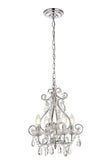Elegant Lighting Living District Kato Collection Pendant D12.6 H16.3 Lt:4 Polished Black Finish