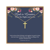 IEFLIFE Christian Gifts for Women, Baptism Gifts, Confirmation Gifts, First Communion Gifts | Cross Necklaces for Women