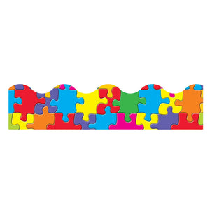 Trend Enterprises Jigsaw Terrific Trimmer, 2-1/4 X 39 Inches, Set Of 12