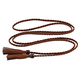 Calandis Womens Waist Belt Waistband Jeans Waist Rope Retro Style Accessories Woven Dark Brown | Belts | Womens Accessories