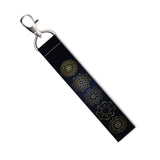 Isee 360 Mandala Art Lanyard Bag Tag With Swivel Lobster For Gift Luggage Bags Backpack Laptop Bags Travelers Students Worker L 