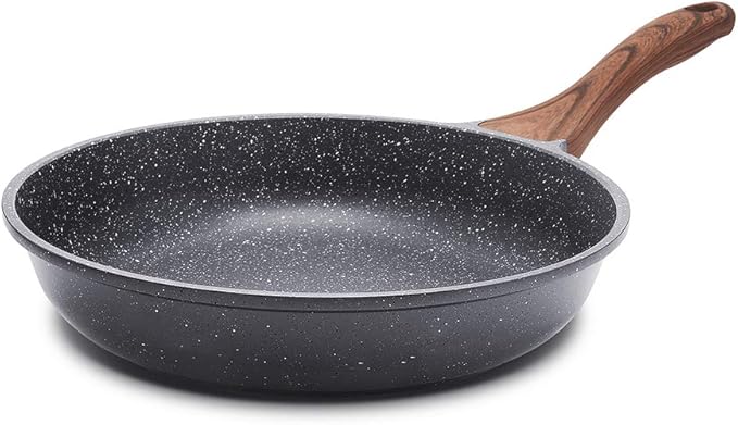 Sensarte Nonstick Frying Pan Skillet, Swiss Granite Coating Omelette Pan, Healthy Stone Cookware Chef'S Pan, Pfoa Free (8/9.5/10/11/12.5 Inch) (9.5 Inch)