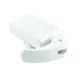 PrimeLine U 10547 7/8 In. WhitePainted Diecast Vinyl Patio Door Lock with Adjustable (Single Pack)