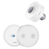 LoraTap Wireless Remote Control E26 Light Socket with Remote, 915MHz 656ft Range On Off Remote Controller for LED Bulbs and Ligh