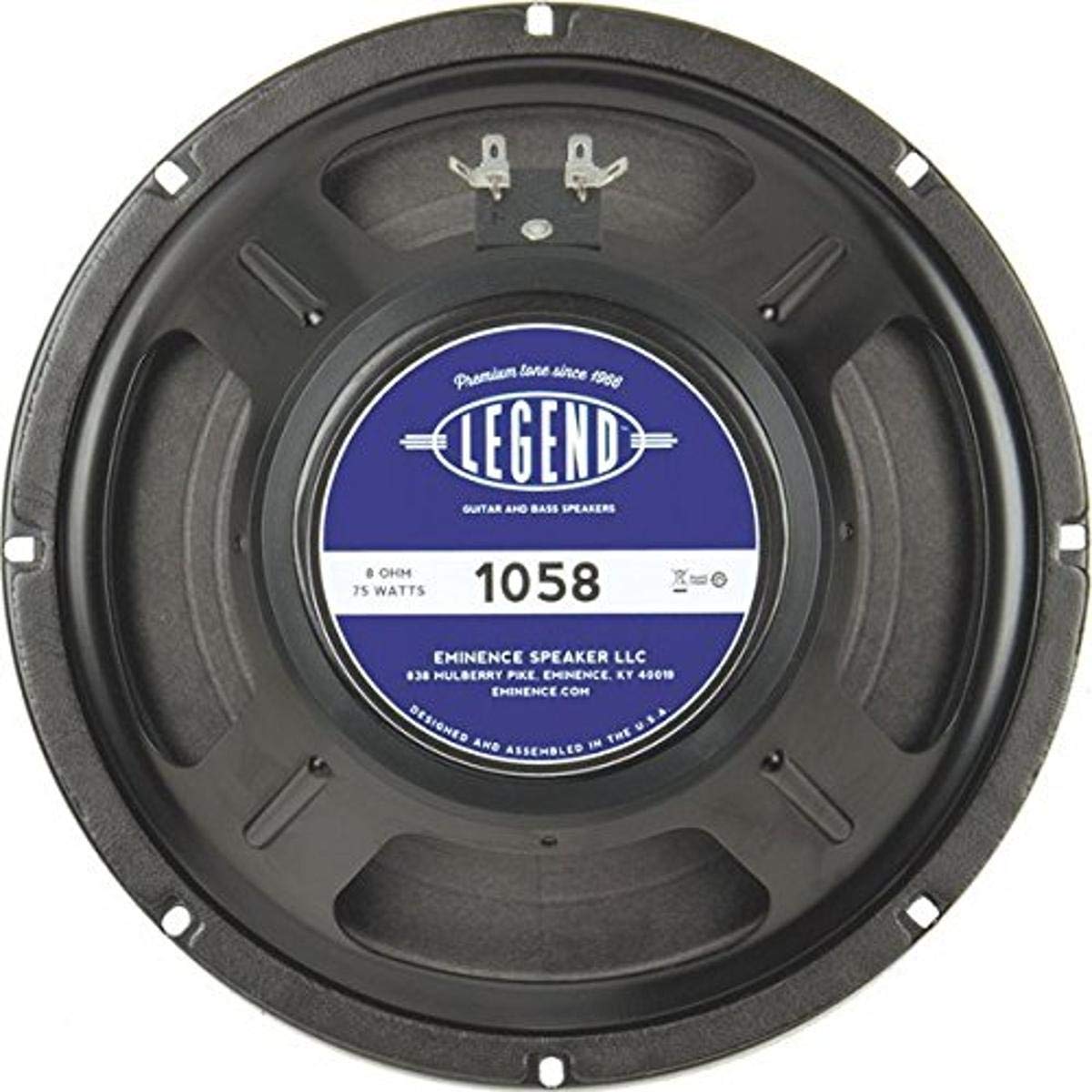 10-In Guitar Speaker, 75W, 8 Ohms W/Copper Voice Coil