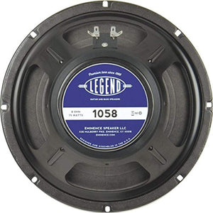 10-In Guitar Speaker, 75W, 8 Ohms W/Copper Voice Coil