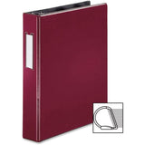 Business Source 33126 Slanted DRing Binder w/LBL HLD, 11/2Inch Burgundy