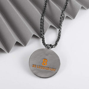 Winssigma Black Mamba Pendant Necklace Basketball Star Memorial Souvenir Necklace Snake Necklace(Black)