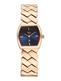 Fastrack Vyb Showstopper With Quartz Analog Navy Blue Dial Rose Gold Alloy Strap Watch For Girls - Fv60112Wm01W