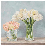 Fleurs Et Vases Aquamarine I-Paper Art-42,,X42,,