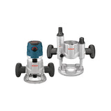 BOSCH MRC23EVSK Combination Router 15 Amp 2.3 Horsepower Corded Variable Speed Combination Plunge & Fixed-Base Router Kit with H