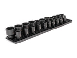 TEKTON 1/2 Inch Drive 6Point Impact Socket Set with Rails, 21Piece (5/1611/2 in.) | SID92102