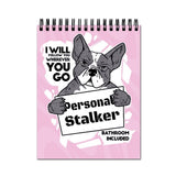 Vprint Dogs Loves You Spiral Wiro Unruled Blank Pages Notebook Diary Journal Drawing Book Black Paper A4 (Size 8X11)