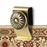 Myskuasin Quilt Hanger, Tapestry Hangers for Walls, Metal Clips for Hanging, Wall Clips for Display, 4 Pack(Bronze)
