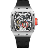 Tornado Xenith Automatic MenS Watch - 39Mm Skeleton Dial, Miyota 82S7 Japanese Automatic Watch, Stainless Steel Tonneau Case, 10