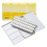 MEEDEN Empty Watercolor Tin Palette: Portable Watercolor Palette Paint Case with 48 Half Pans - Metal Watercolor Palette Tin Box