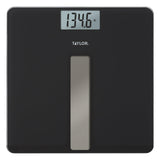 Taylor Light Powered Digital Bath Scale, Large and Durable Platform, Light Powered Panel with Endless Power, No Batteries Needed