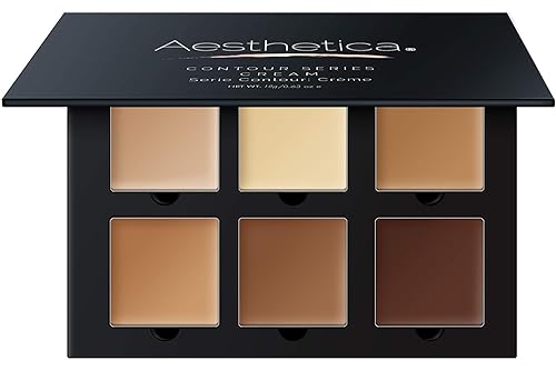 Aesthetica cosmetics cream contour and Highlighting Makeup Kit - contouring Foundationconcealer Palette - Vegan, cruelty Free &