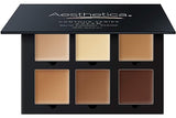 Aesthetica cosmetics cream contour and Highlighting Makeup Kit - contouring Foundationconcealer Palette - Vegan, cruelty Free &