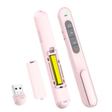 QUI Presentation Clicker for PowerPoint, RF 2.4GHz USB Wireless Presenter Remote with Volume Control, PowerPoint Clicker Slide A