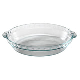 Pyrex Bakeware 9-1/2-Inch Scalloped Pie Plate, Clear (Pack Of 3)