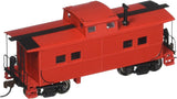 Bachmann Trains Painted, Unlettered - Caboose Red Northeast Steel Caboose. Ho Scale, Silver