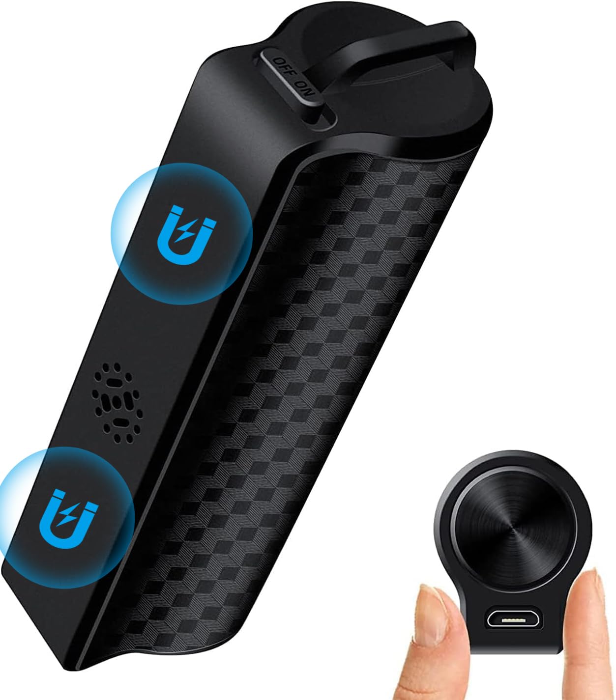 128G Magnetic Voice Recorder with AI-Intelligent Triple Noise Reduction,25 Days Continuous Recording Device,Voice Activated Audi
