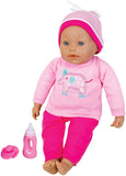 Lissi 16 Interactive Baby Doll with Accessories, 16 inches , Pink