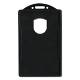 Vertical Id Card Holders, 2 1/8 X 3 3/8, Black, 25 Per Pack