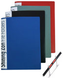 Shining Zon Cobra Spring File A4 Size Tough Durable Folder For Office Documents And Certificate Plastic File In Black, Blue, Gre
