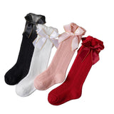 The Dds Store Baby Girls Bow Knee High Socks Mesh Cotton Newborn Toddler Long Socks Stockings