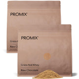 Promix Whey Protein Powder, Raw Chocolate - 5lb Bulk - Grass-Fed & 100% All Natural - Post Workout Fitness & Nutrition Shakes, S