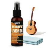 WINUSD Guitar Fretboard Lemon Oil, Guitar String Fretboard Cleaner, Polish & Care Kit for Acoustic/Electric/Bass Guitar, Ukulele