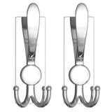 VAEHOLD 2 Pack Stainless Steel Heavy Duty Coat Hooks, Multifunctional Practical Hooks for Hanging Bathrobes, Coats, Towels, Back