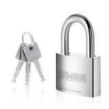 KAWAHA 41/40KD-3SK 1-9/16 inch (40mm) High Security Stainless Steel Padlock with Key for Both Indoor and Outdoor use (Heavy Duty