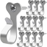 Dreecy Stainless Steel String Light Hangers - Outdoor Screw Hooks for Fairy Lights, 40 Packs