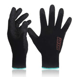 DEX FIT NR450 Warm Fleece Work Gloves, Comfortable and Stretchy Fit, Firm Grip, Thin & Lightweight, Durable WaterBased Nitrile 
